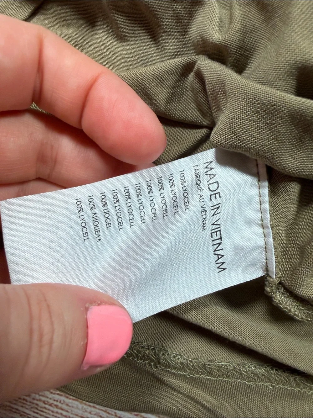 Club Monaco Olive Green Ruched Sleeveless‎ Tank Top